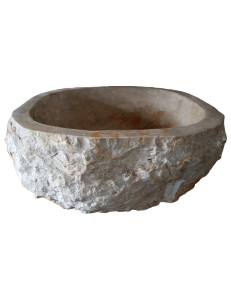 Lavandino in Marmo Naturale 44x42x15 cm – Artigianato Indonesiano