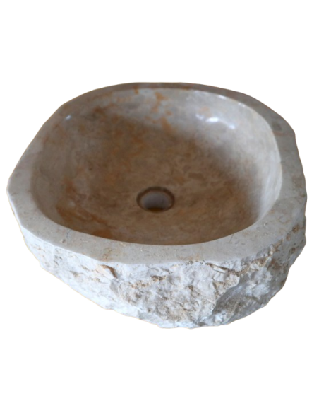 Lavandino in Marmo Naturale 44x42x15 cm – Artigianato Indonesiano