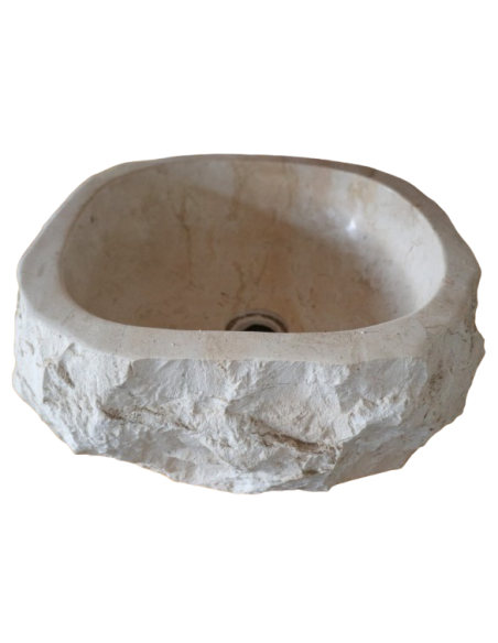 Lavandino in Marmo Naturale 40x39x15 cm – Artigianato Indonesiano