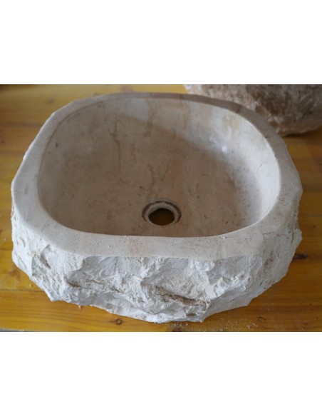 Lavandino in Marmo Naturale 40x39x15 cm – Artigianato Indonesiano