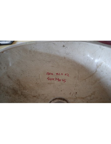 Lavandino in Marmo Naturale 40x39x15 cm – Artigianato Indonesiano