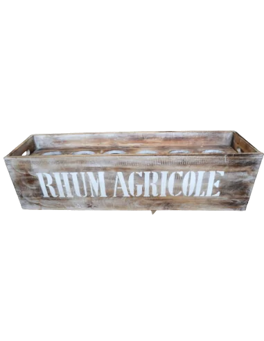 Scatola Porta Bottiglie in Legno di Albesia...