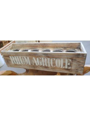 Scatola Porta Bottiglie in Legno di Albesia...