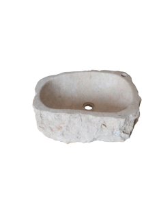 Lavandino in Marmo Naturale 52x38x15 cm con Foro... 2