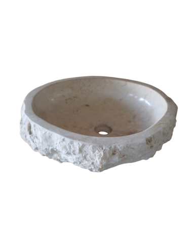Lavandino in marmo chiaro irregolare cm...