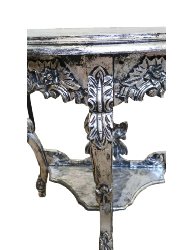 Consolle Barocca in Legno con Finitura Foglia...