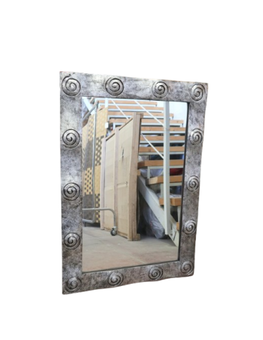 Specchio Barocco in Legno con Finitura Foglia...