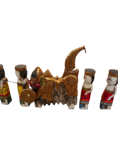 Scultura in Legno - Cerimonia Balinese Smontabile (Artigianato Etico da 100x9x40h cm