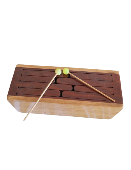 Tongue Drum in Legno Australiano cm 50x19x20h – Strumento Musicale Artigianale Made in Italy