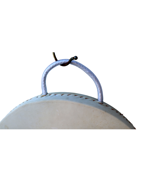 Tamburo Oceanico in Pelle Ø30 cm Realizzato a Mano in Indonesia – Strumento Etnico per Meditazione, Yoga e Arredo Es