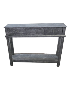 Consolle in Legno di Albesia 100x25x80 cm – Artigianale... 2