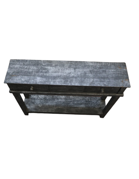 Consolle in Legno di Albesia 100x25x80 cm – Artigianale dall’Indonesia | Stile Vintage Esotico