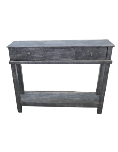 Consolle in Legno di Albesia 119x25x80 cm –...