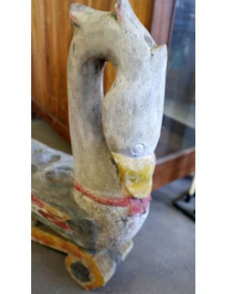 Antico Gioco Indonesiano in Legno Massello - Oltre 200 Anni - Arte Tribale 150x20x67h