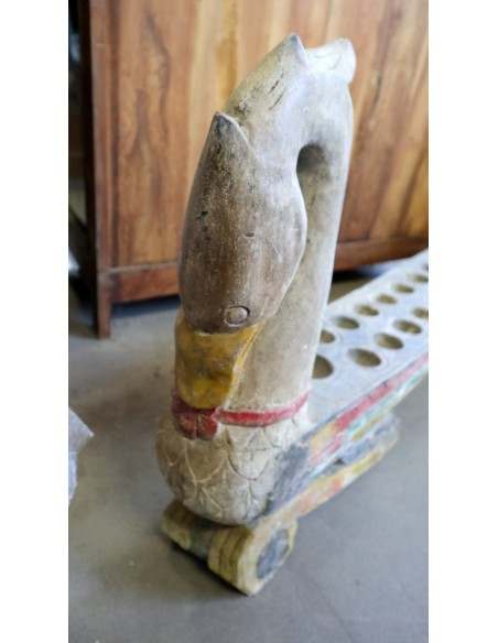 Antico Gioco Indonesiano in Legno Massello - Oltre 200 Anni - Arte Tribale 150x20x67h