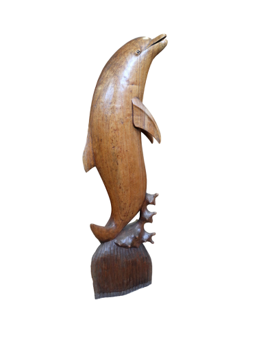 Scultura Delfino in Legno di Teak Massello – 98...