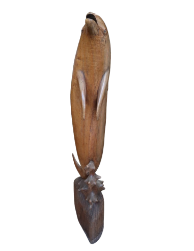 Scultura Delfino in Legno di Teak Massello – 98...