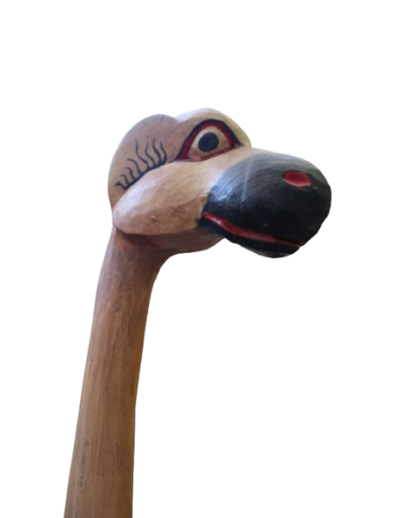 Statua in Legno di Cammello Stilizzato – Altezza 200 cm – Scultura Artigianale Indonesiana