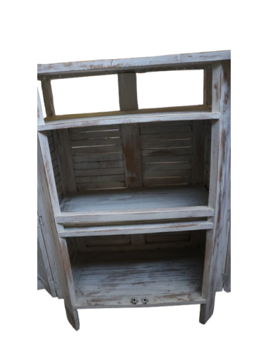 Mobile Bar Curvo Richiudibile in Legno di Teak...