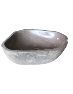 Lavandino in Pietra di Fiume Naturale 46x38x15 cm – Fatto... 2