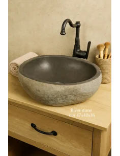 Lavandino "Pietra di fiume" – sasso di fiume Un Pezzo di...