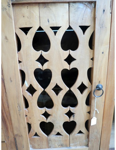 Mobile in legno di recupero da imbarcazioni indonesiane – 120x45x80h – Stile etnico e artigianale unico