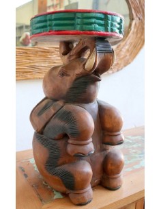Tavolino da Caffè Thailandese in Legno Massello –... 2