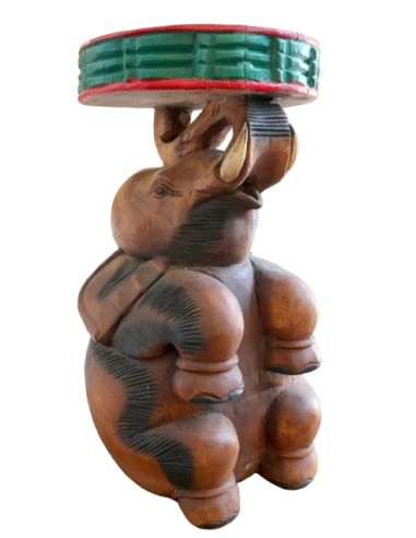 Tavolino da Caffè Thailandese in Legno Massello...