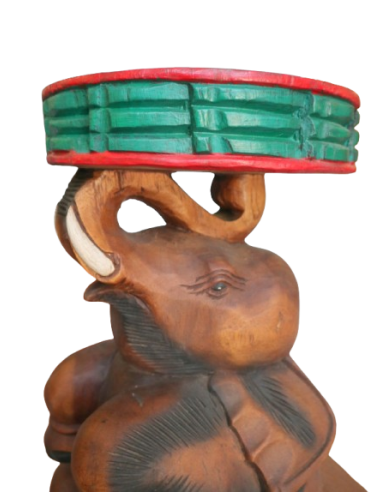 Tavolino da Caffè Thailandese in Legno Massello...