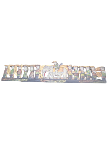 Pannello in Legno Scolpito a Mano – Corteo con...