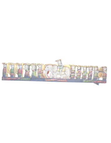 Pannello in Legno Scolpito a Mano – Corteo con...