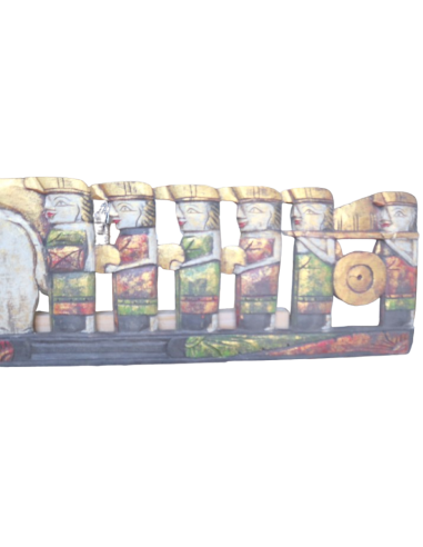 Pannello in Legno Scolpito a Mano – Corteo con...