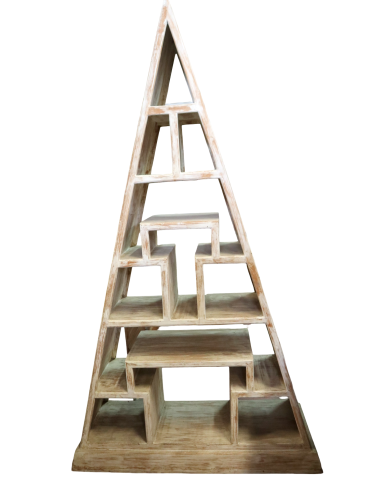 Libreria piramidale in teak massello...