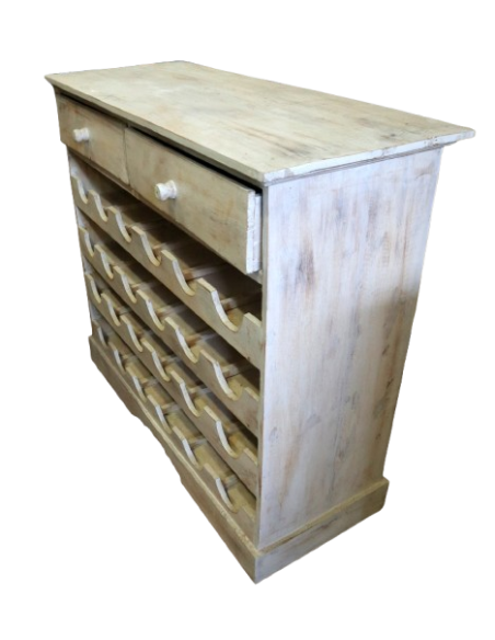 Porta Bottiglie in Legno di Albesia 134x39x125h – Artigianale Indonesia