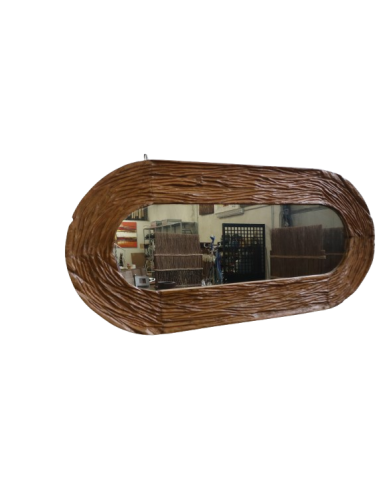 Specchio ovale in teak massello 180x81 cm –...