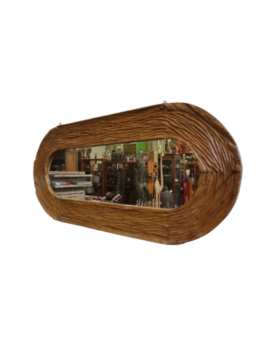 Specchio ovale in teak massello 180x81 cm –...
