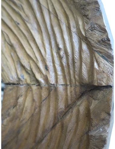 Specchio ovale in teak massello 180x81 cm –...