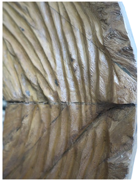 Specchio ovale in teak massello 180x81 cm – Cornice artigianale