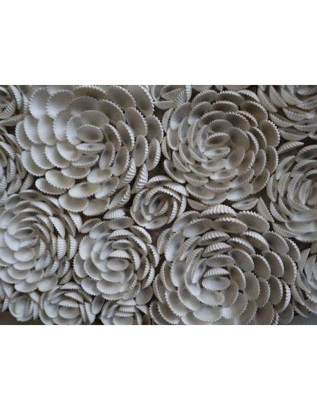 Specchio rotondo in conchiglie naturali Ø100 cm – Eleganza marina per i tuoi ambienti