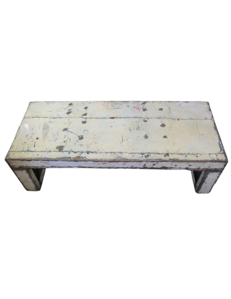 Panca/Tavolo da Fumo in Metallo Vintage – cm 135x50x40h