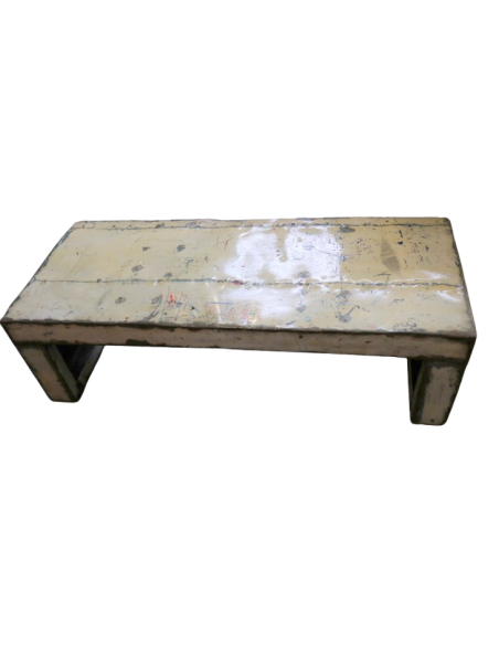 Panca/Tavolo da Fumo in Metallo Vintage – cm 135x50x40h