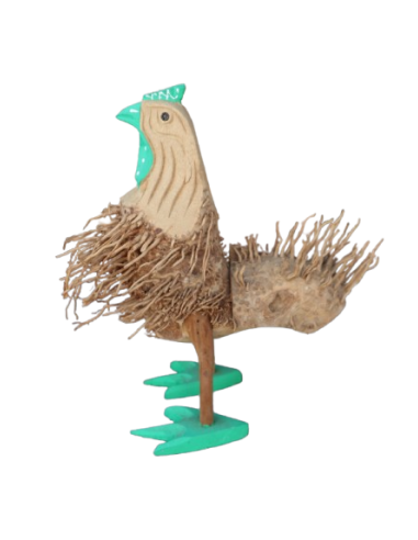 🐓 Tris Galli Decorativi in Legno – Artigianato...