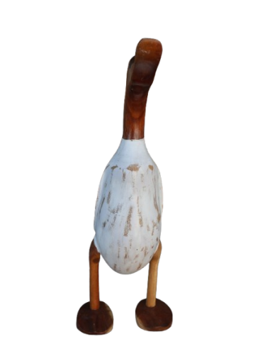 🦆 Oca Decorativa in Legno – Artigianato Rustico...