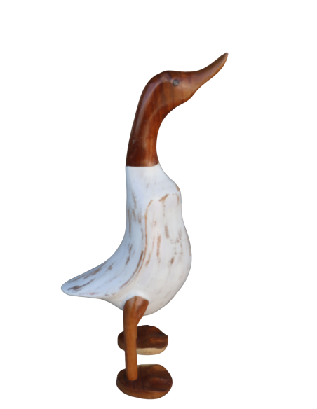 🦆 Oca Decorativa in Legno – Artigianato Rustico Simpatico h 40 cm