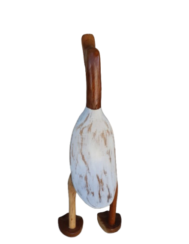 🦆 Oca Decorativa in Legno – Artigianato Rustico...