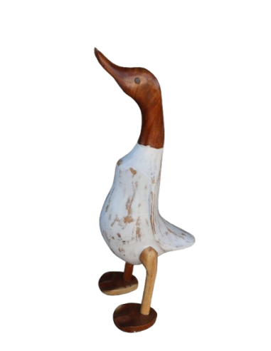 🦆 Oca Decorativa in Legno – Artigianato Rustico...