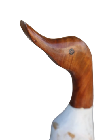 🦆 Oca Decorativa in Legno – Artigianato Rustico...