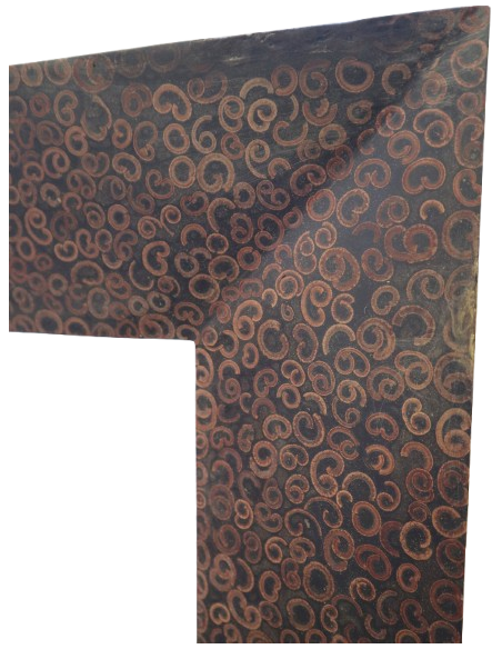 ✨ Specchio con Cornice in Resina e Cannella Naturale – Artigianato Indonesiano cm 120x80