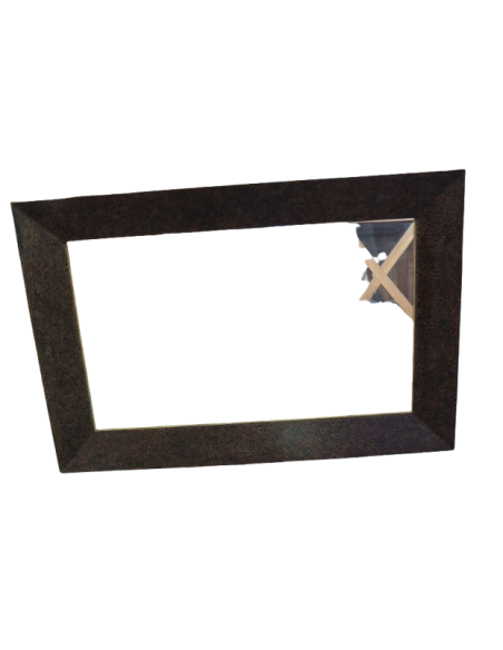 ✨ Specchio con Cornice in Resina e Cannella Naturale – Artigianato Indonesiano cm 120x80