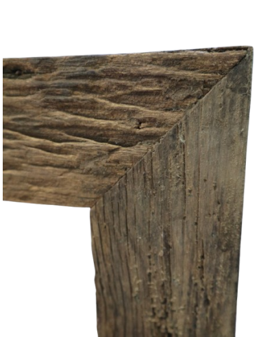 Specchio Rettangolare in Legno di Teak Vecchio...